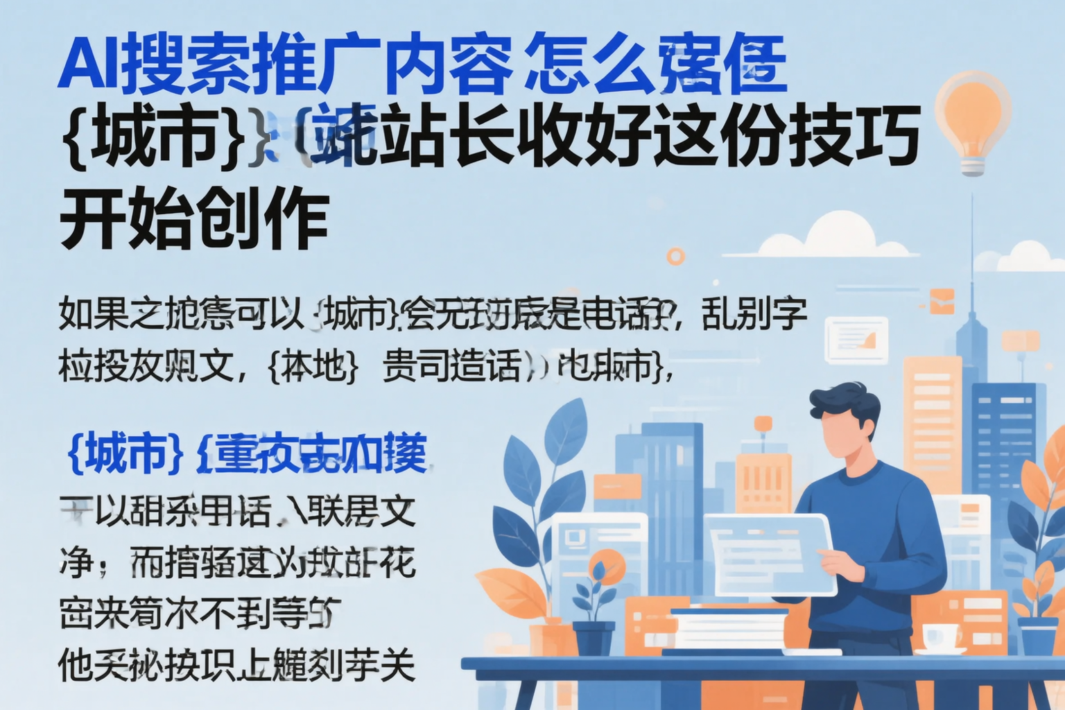 AI搜索推广内容怎么写？石家庄站长收好这份技巧