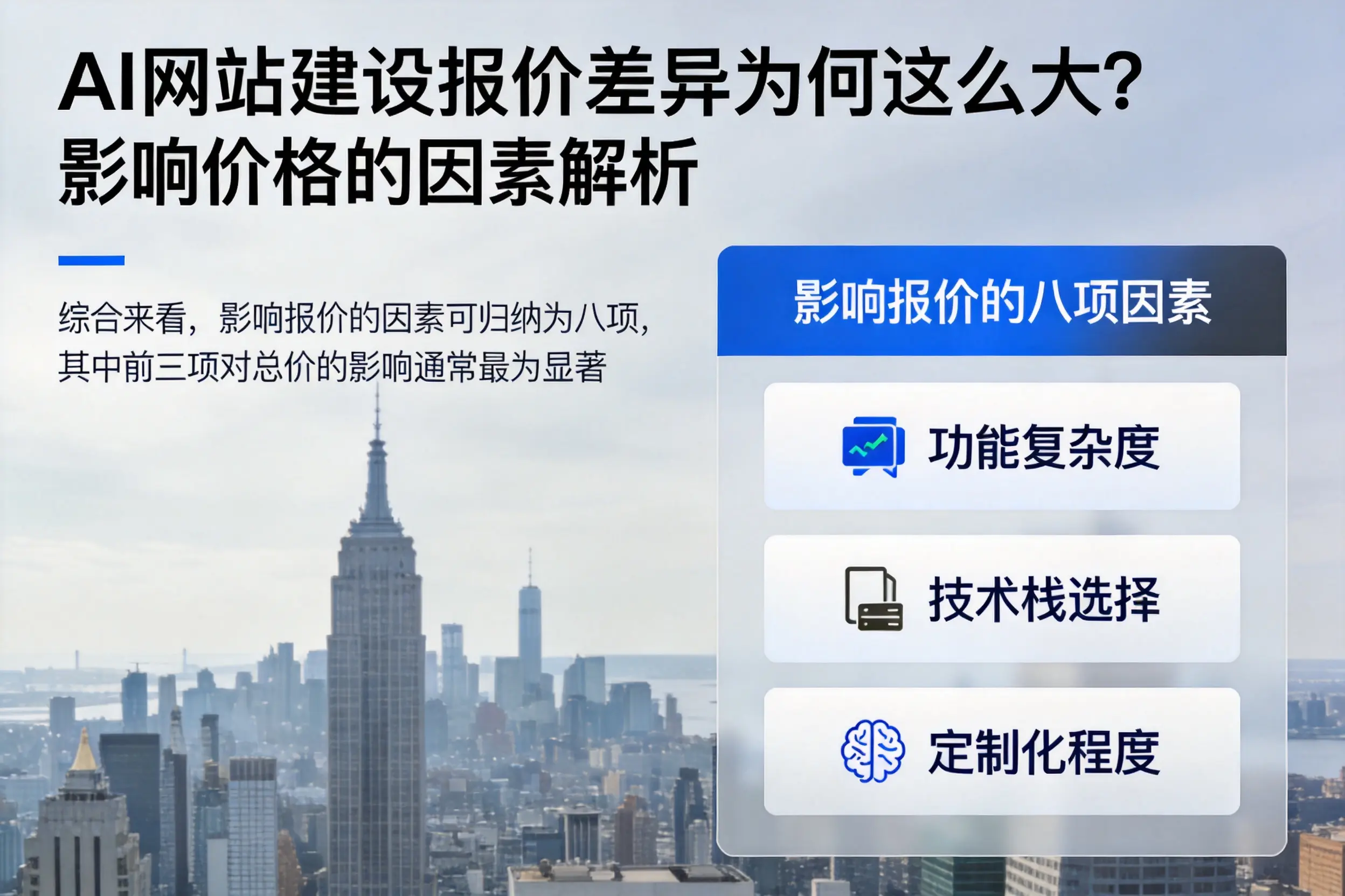 石家庄AI网站建设报价差异为何这么大？影响价格的因素解析