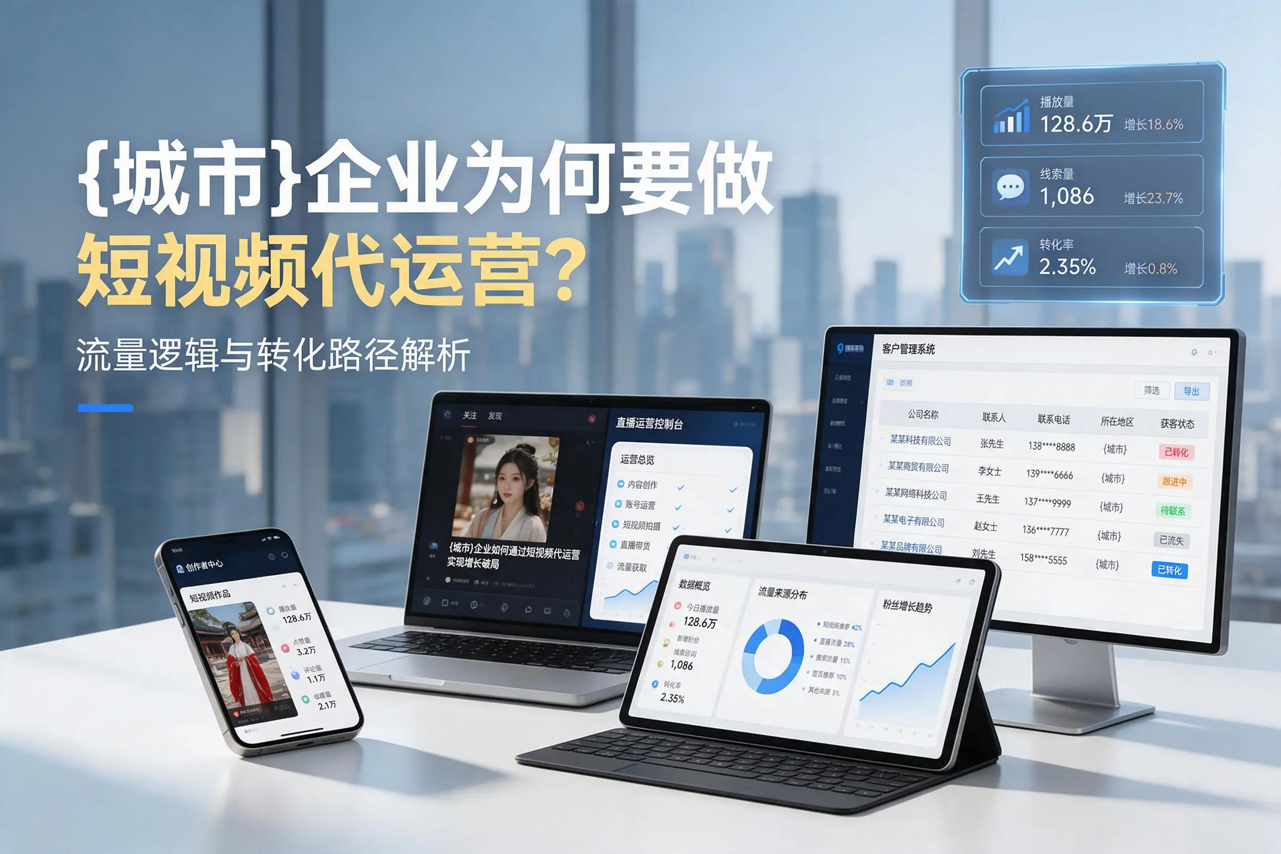 石家庄企业为何要做短视频代运营？流量逻辑与转化路径解析