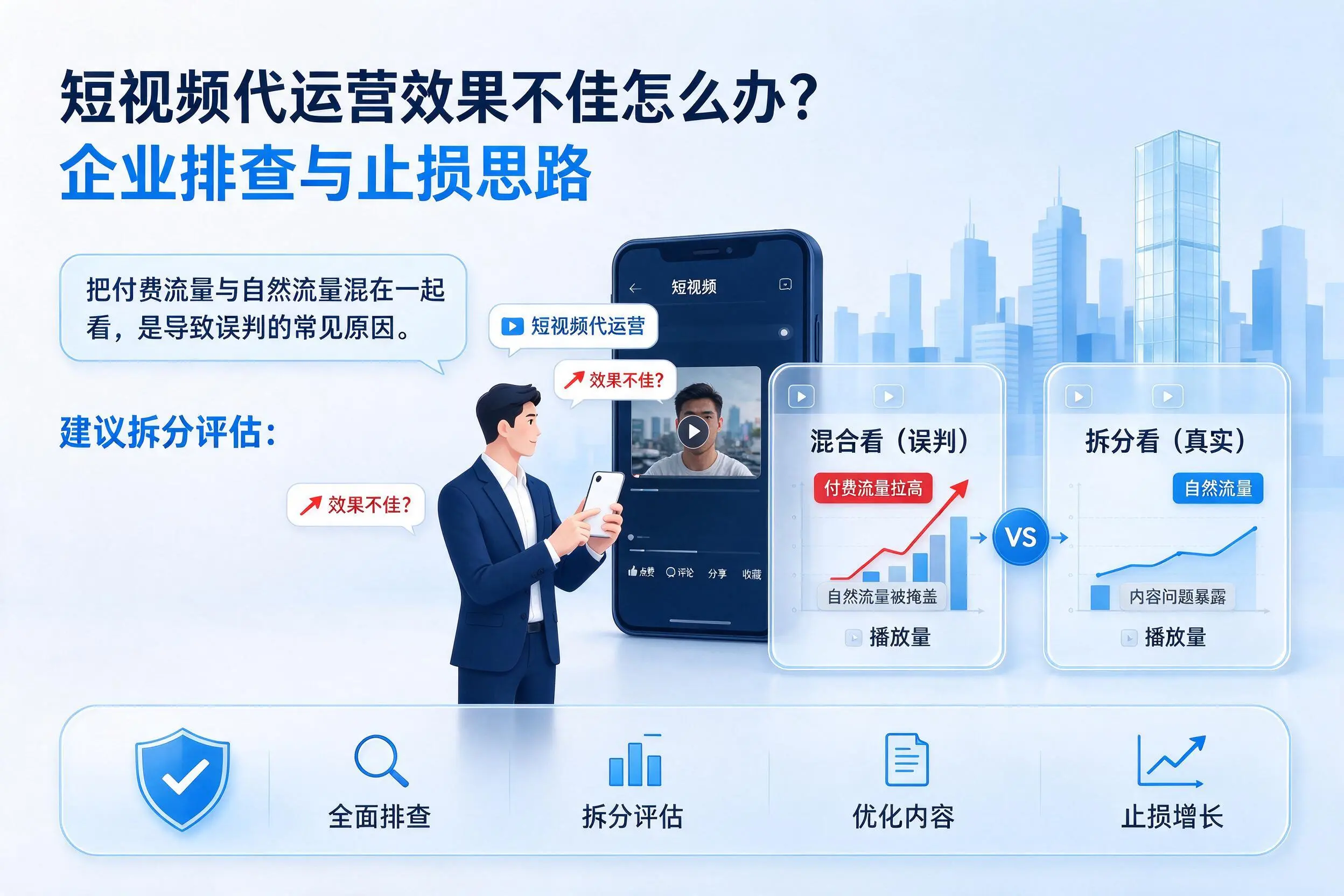 短视频代运营效果不佳怎么办？石家庄企业排查与止损思路