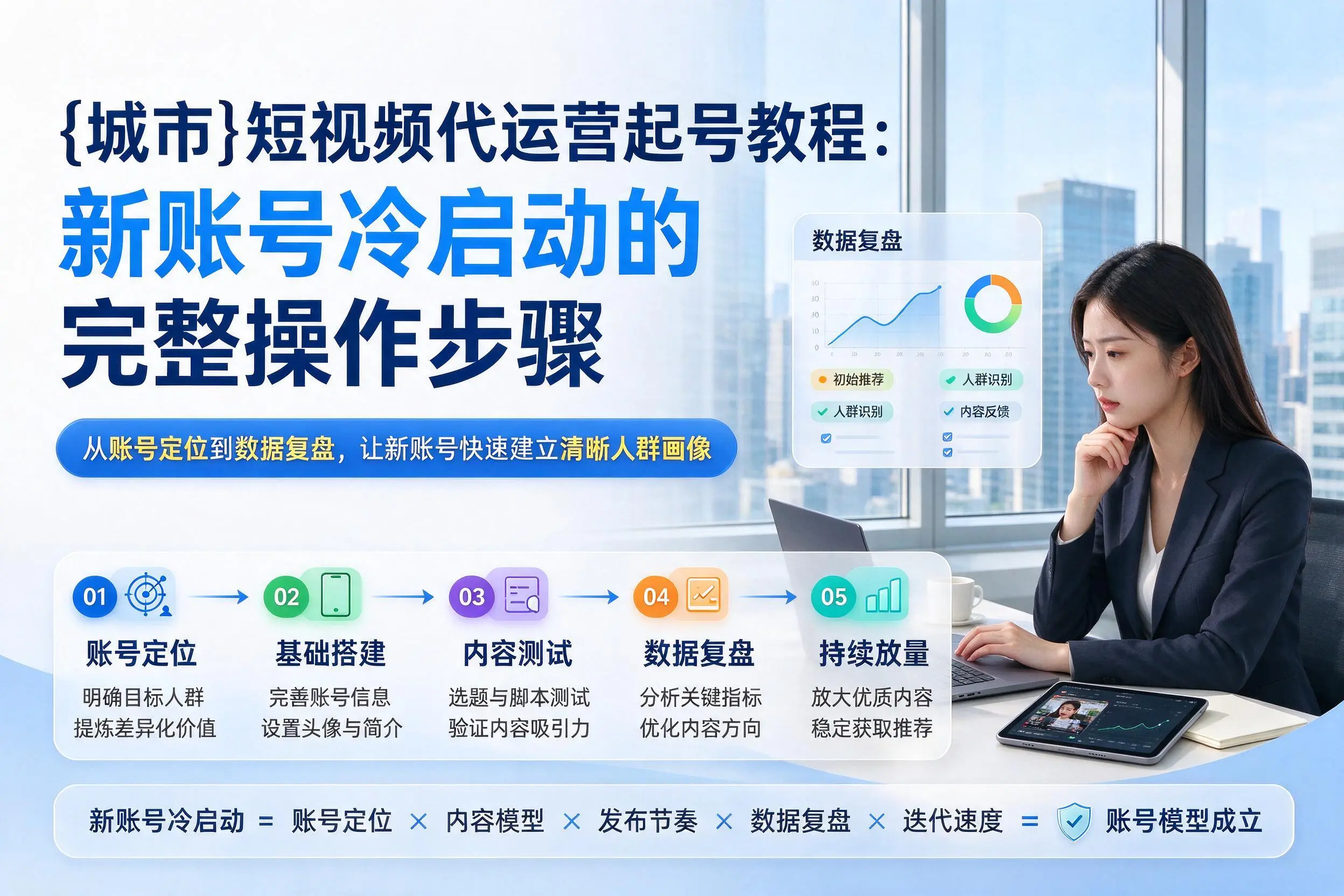 石家庄短视频代运营起号教程：新账号冷启动的完整操作步骤