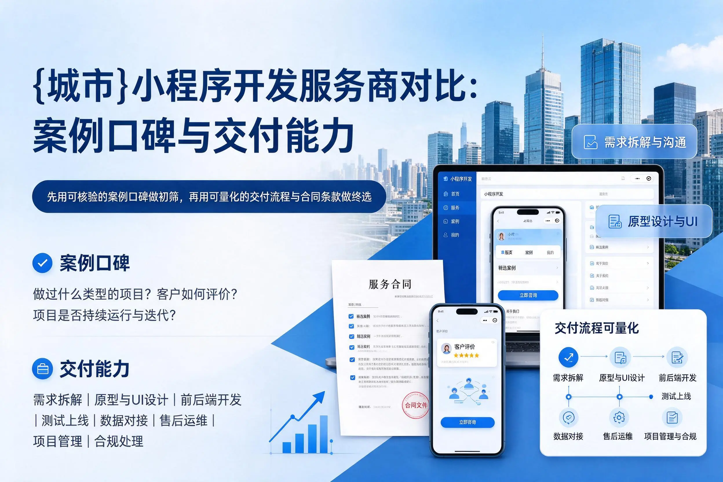 石家庄小程序开发服务商对比：案例口碑与交付能力