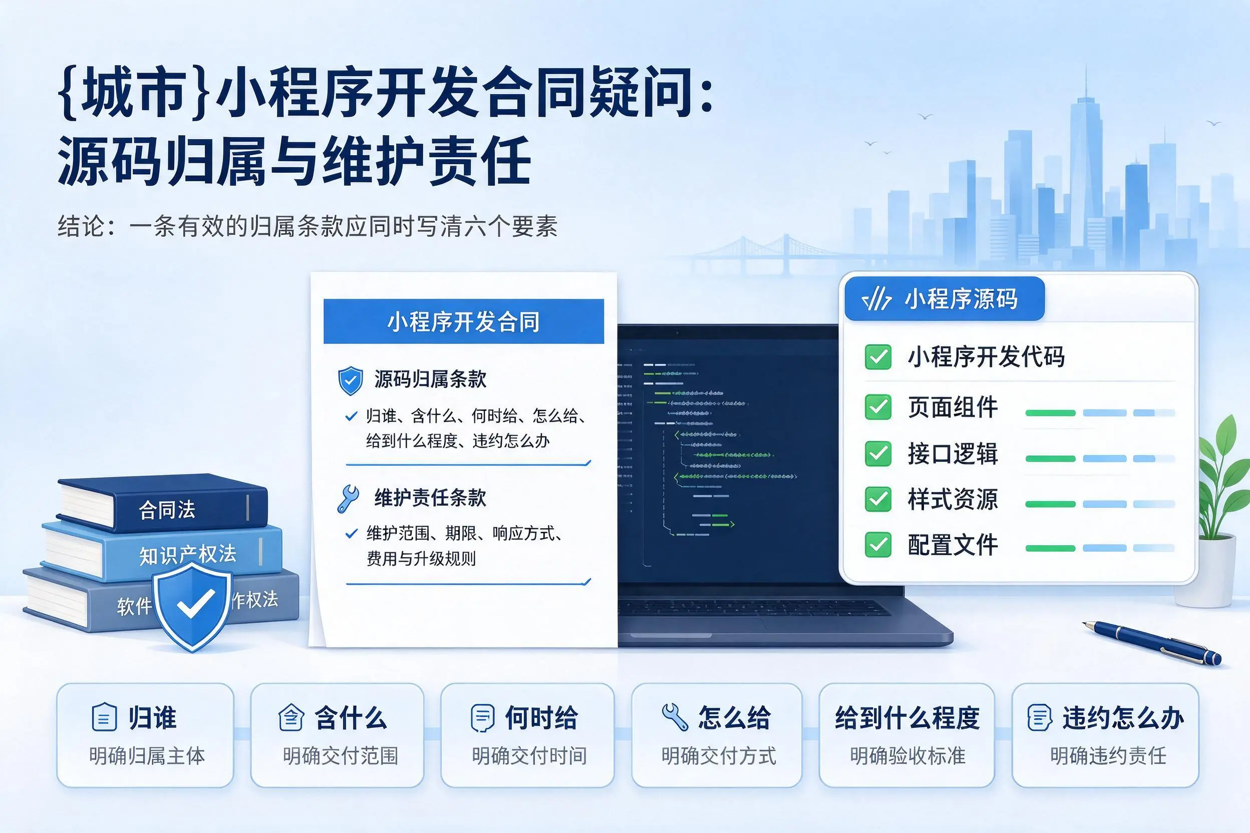 石家庄小程序开发合同疑问：源码归属与维护责任