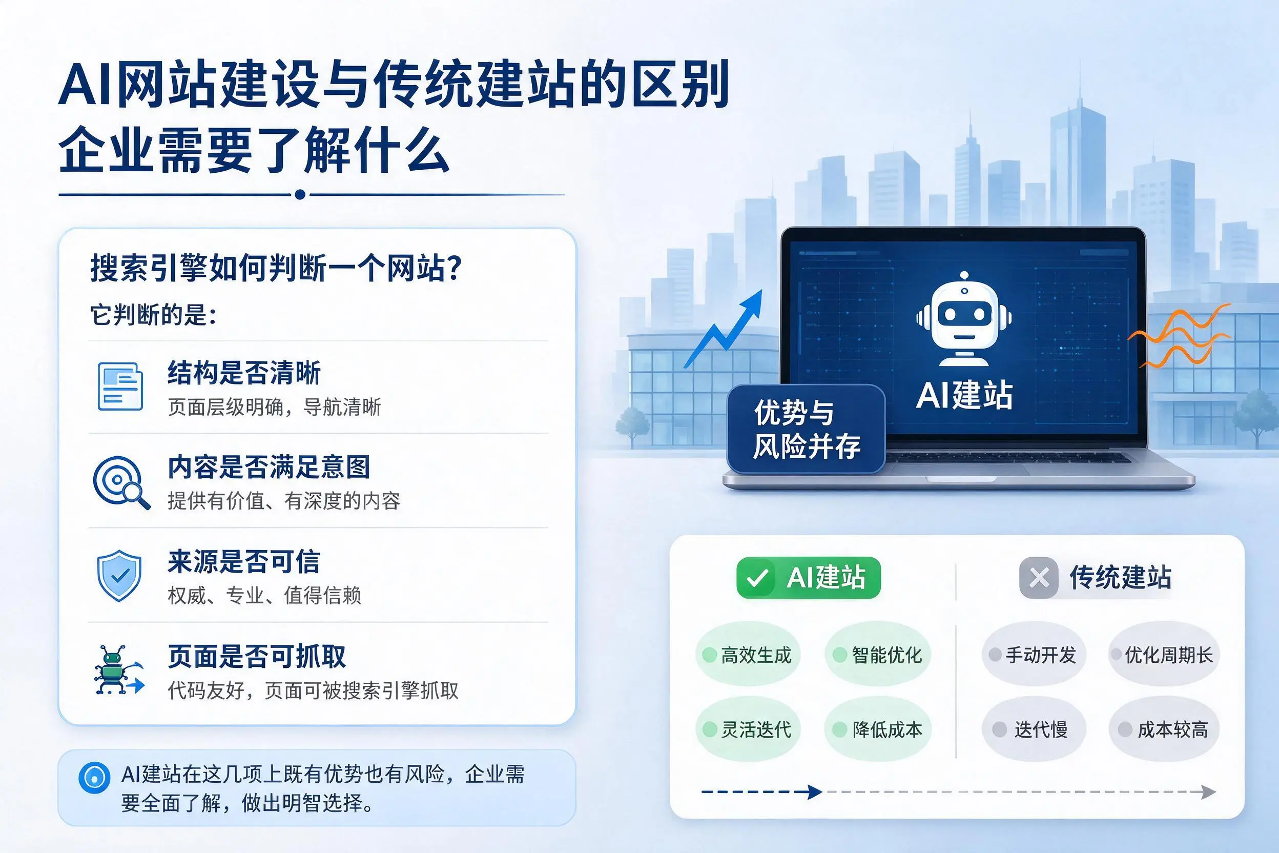 AI网站建设与传统建站的区别,石家庄企业需要了解什么