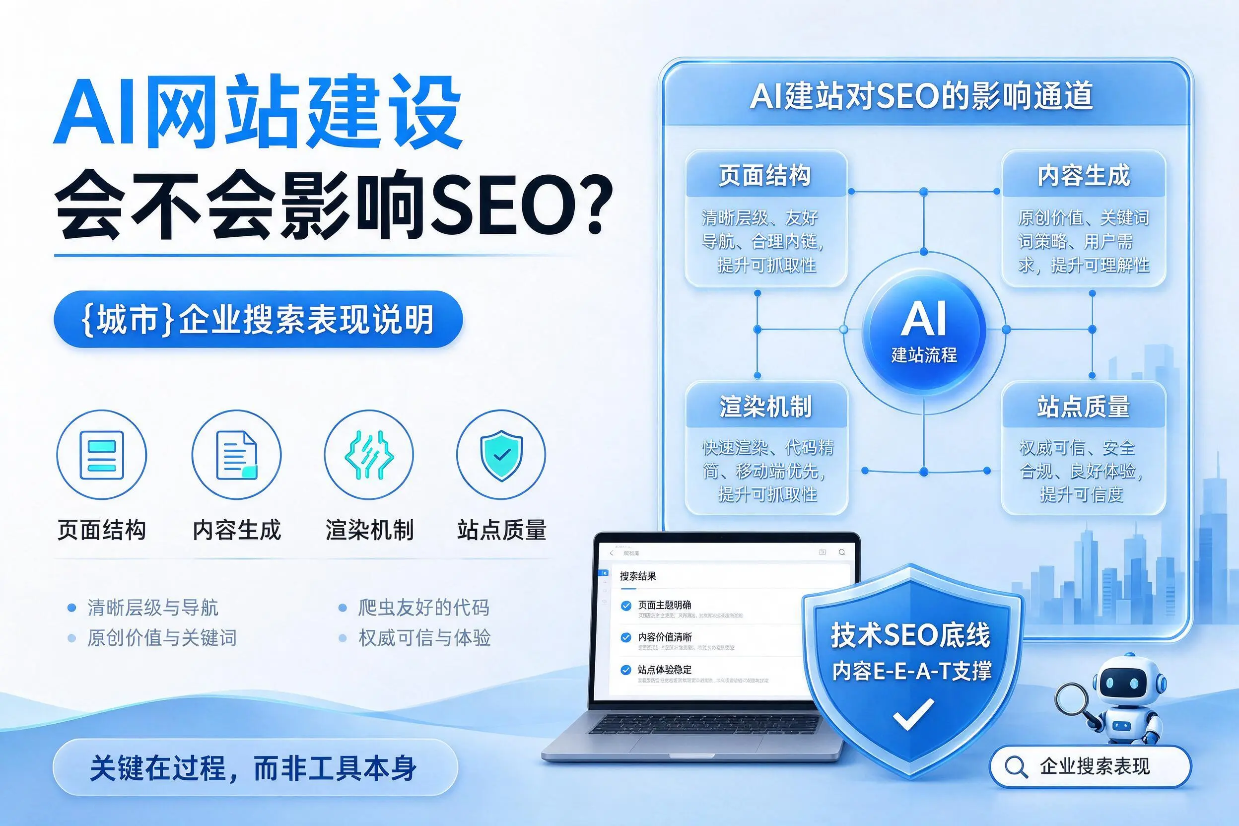 AI网站建设会不会影响SEO？石家庄企业搜索表现说明