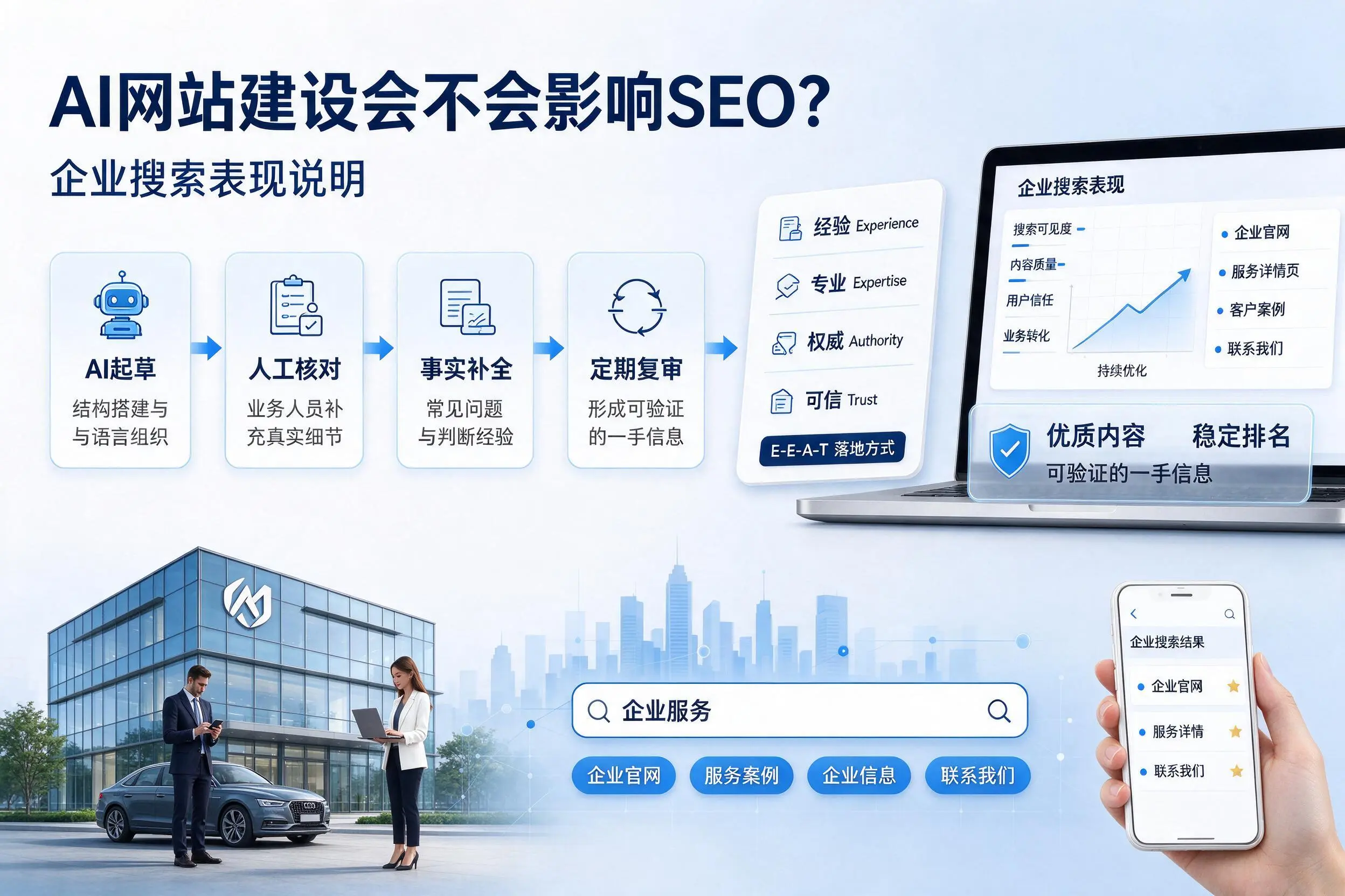 AI网站建设会不会影响SEO？石家庄企业搜索表现说明