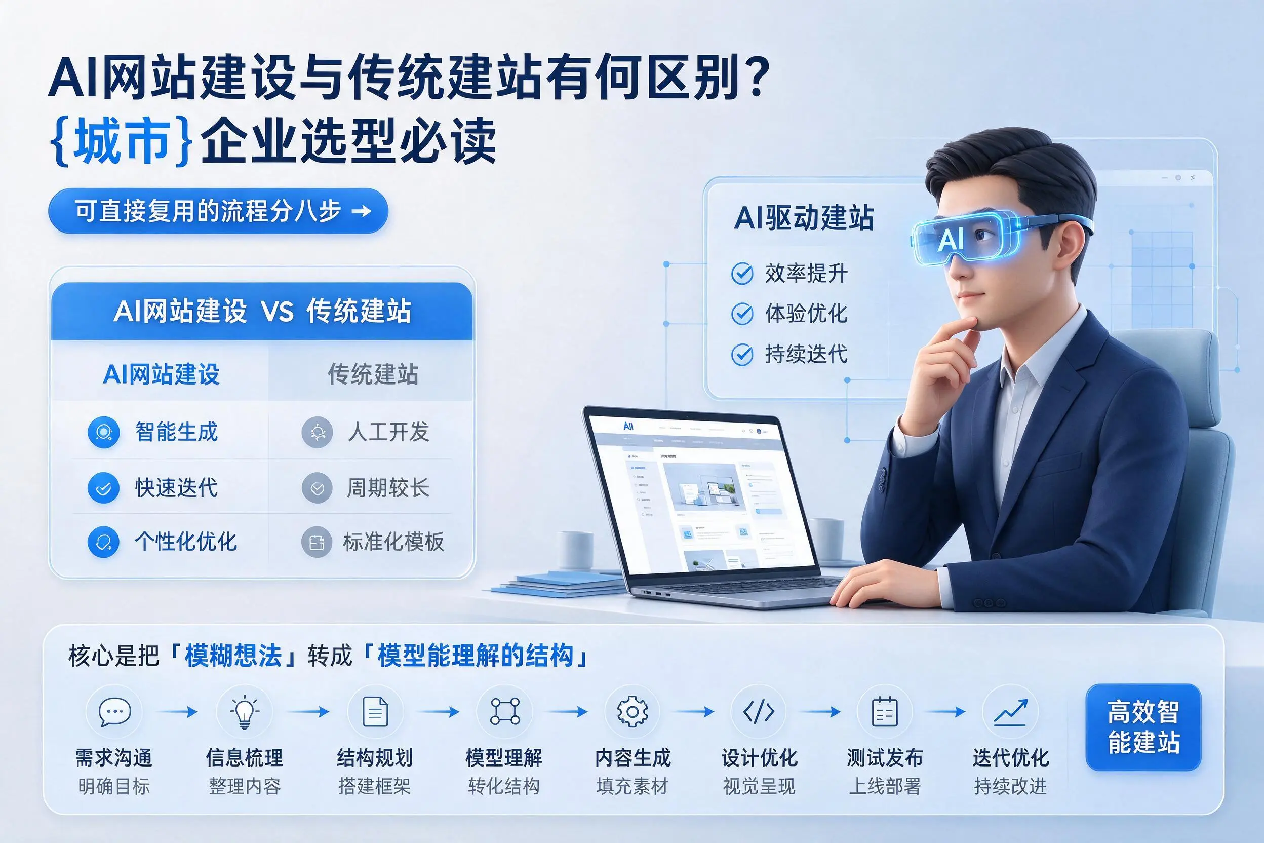 AI网站建设与传统建站有何区别？石家庄企业选型必读