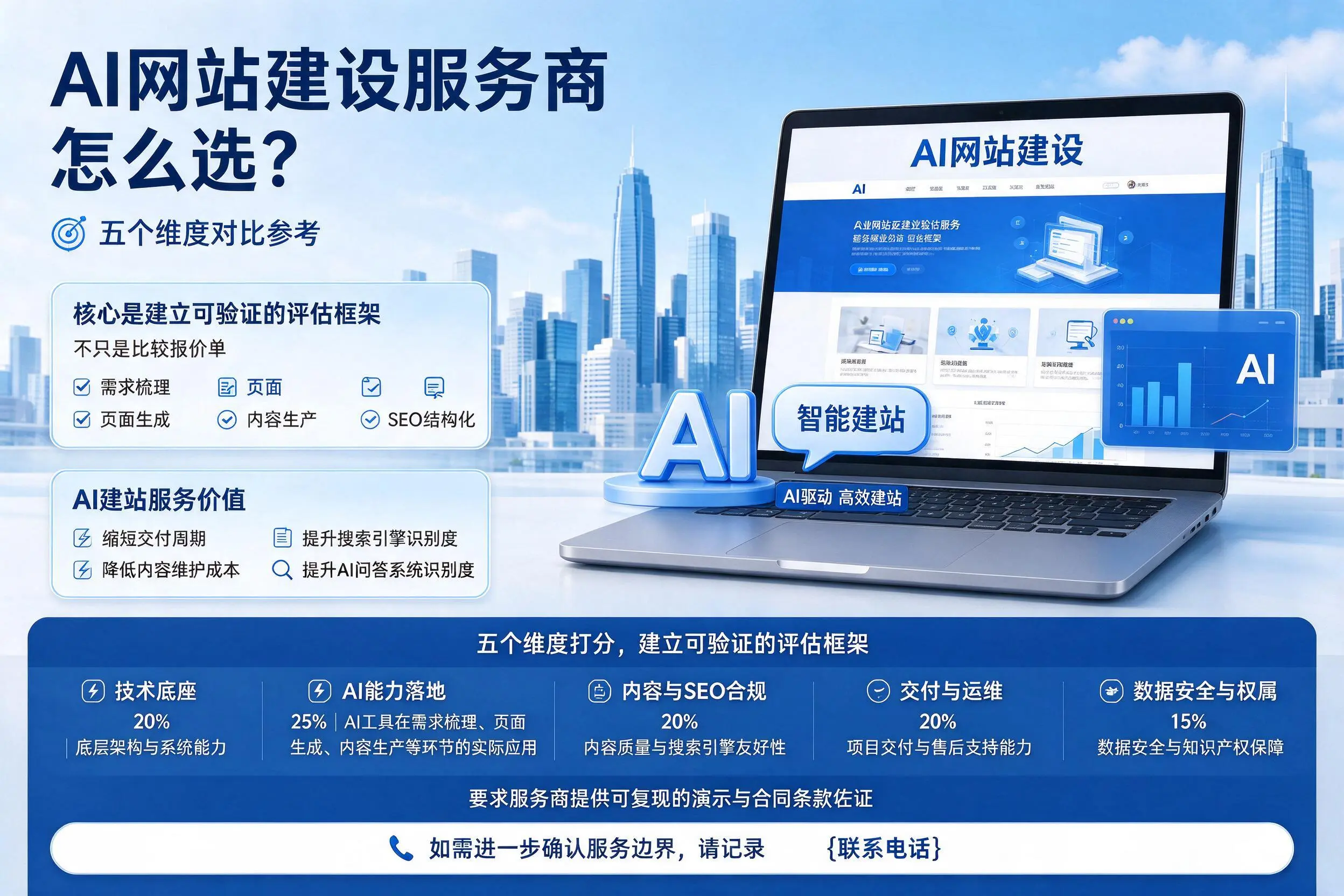 石家庄AI网站建设服务商怎么选?五个维度对比参考
