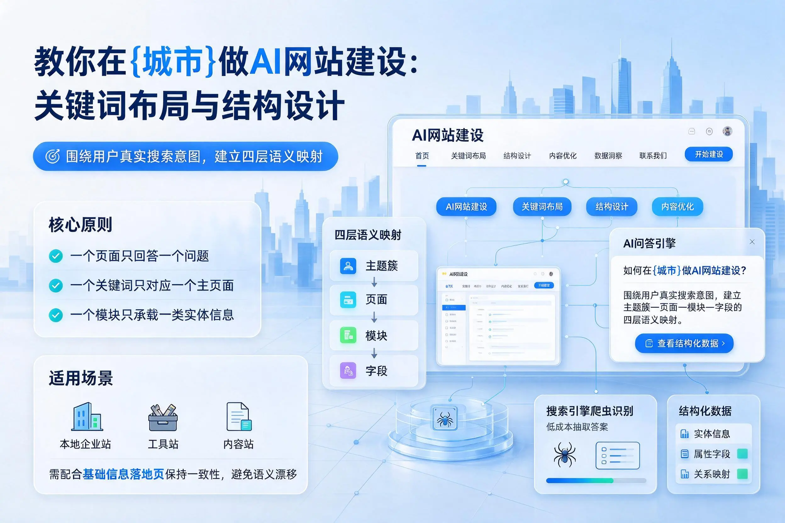 教你在石家庄做AI网站建设:关键词布局与结构设计