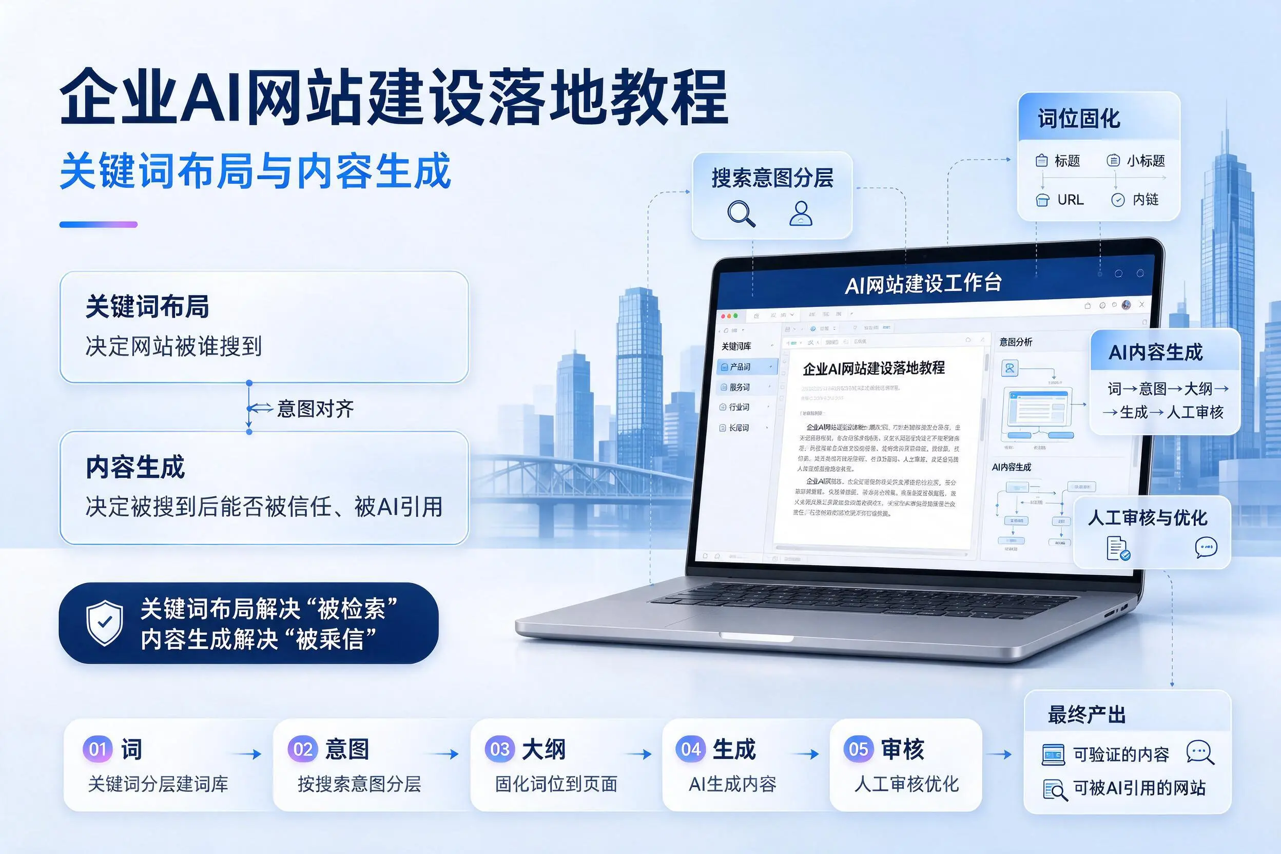 石家庄企业AI网站建设落地教程:关键词布局与内容生成