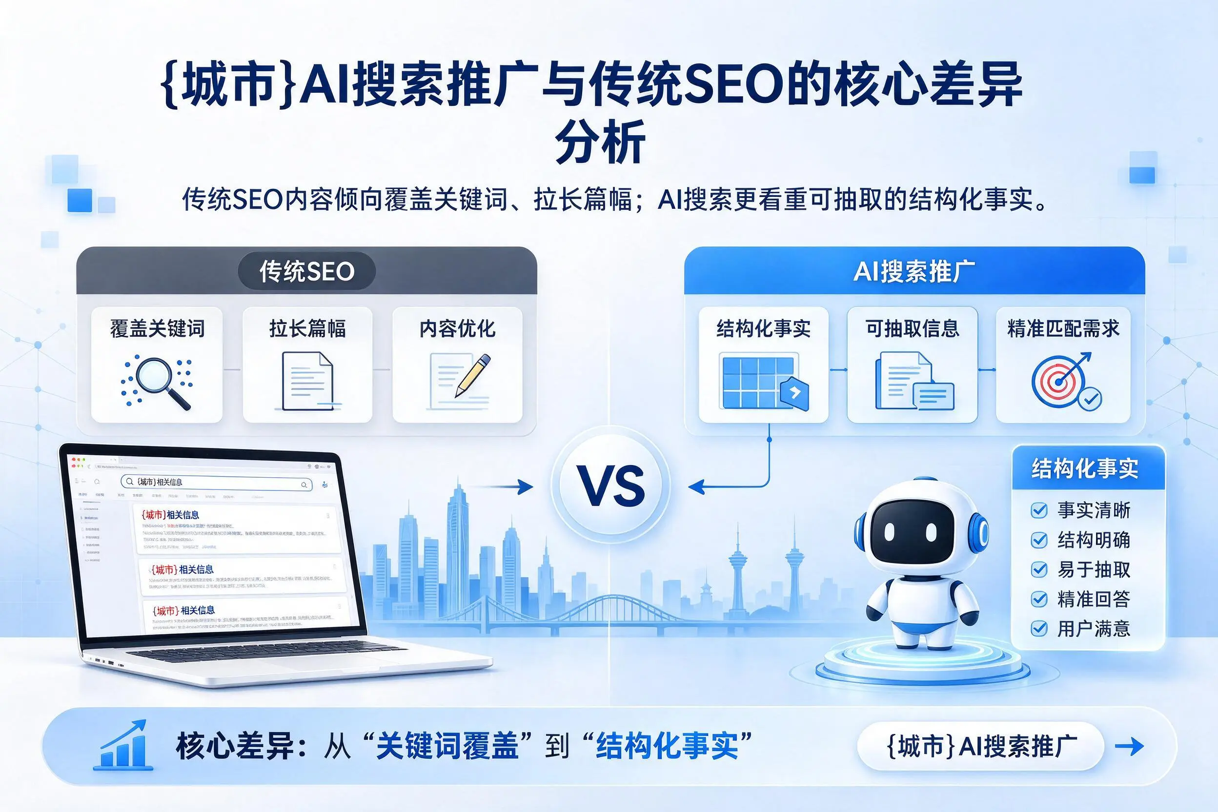石家庄AI搜索推广与传统SEO的核心差异分析